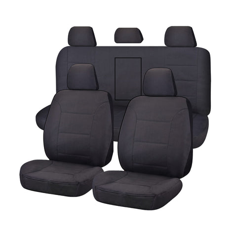 Premium Mitsubishi Triton ML-MN Dual Cab Challenger Seat Covers Charcoal 2006-2015