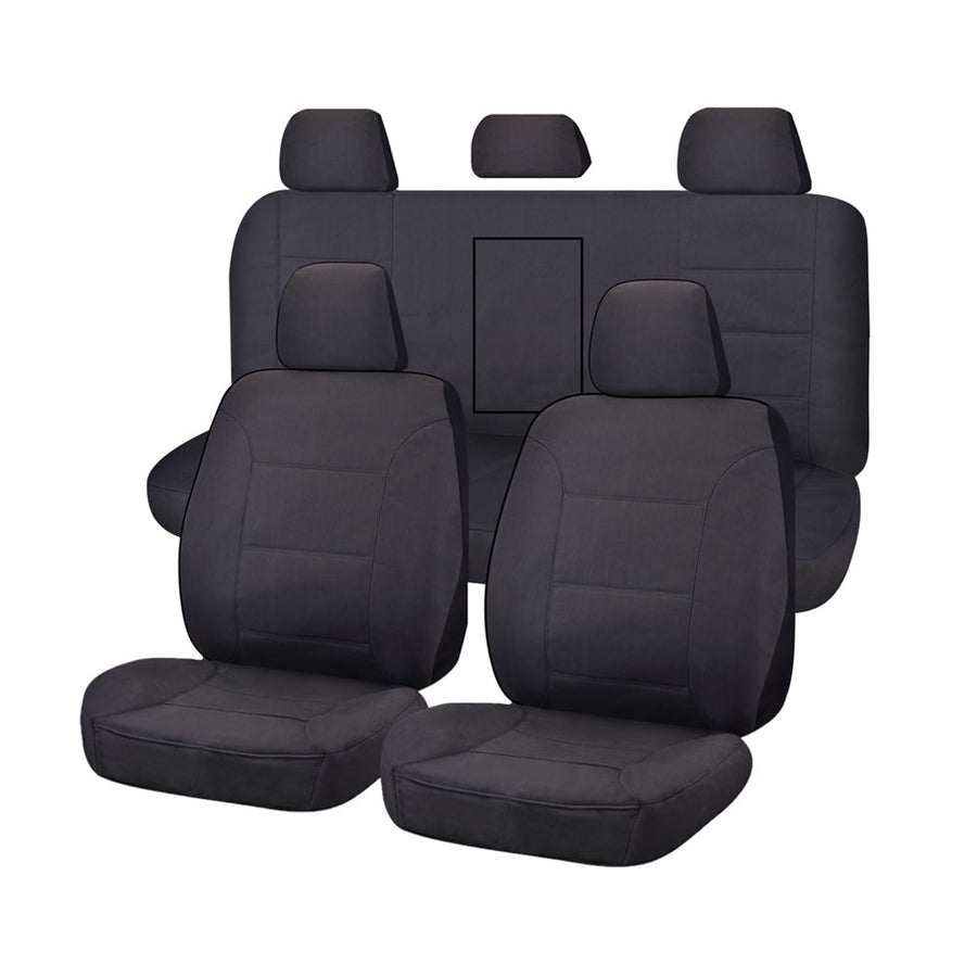 Premium Mitsubishi Triton ML-MN Dual Cab Challenger Seat Covers Charcoal 2006-2015