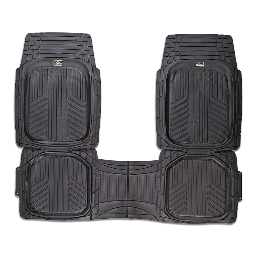 CMT Trailblazer 3 Piece Rubber Car Mats Black