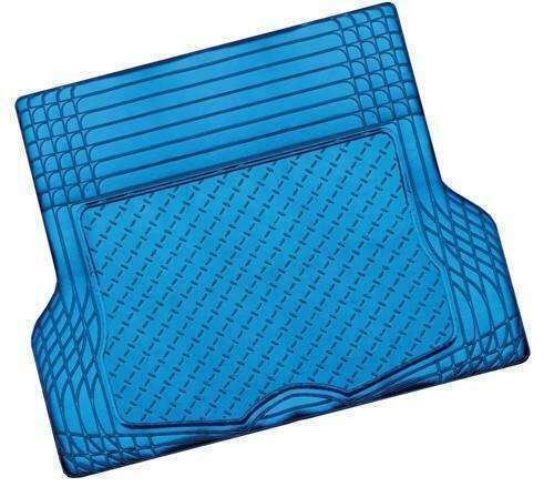 Aluminium Look Rubber Boot Mat 1-Piece Heavy Duty Anti-Slip Blue - SuperSaverAU - view 1