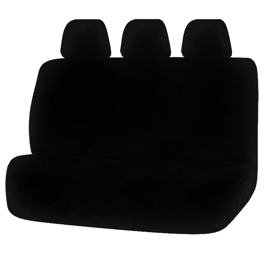 Universal Finesse Faux Fur Seat Covers - 06/08H, Minky Fabric, Airbag Compatible - SuperSaverAU - view 1