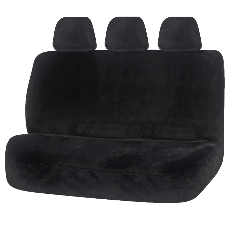 Universal Finesse Faux Fur Seat Covers - 06/08H, Minky Fabric, Airbag Compatible - SuperSaverAU - view 1