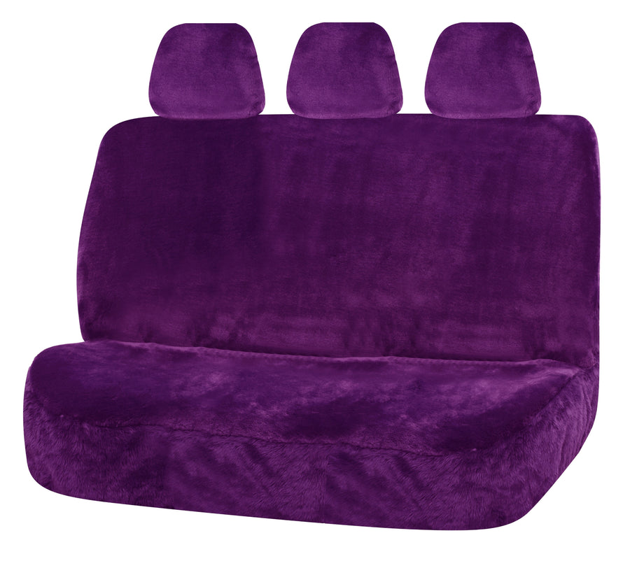 Universal Finesse Faux Fur Seat Covers - 06/08H, Minky Fabric, Airbag Compatible - SuperSaverAU - view 1