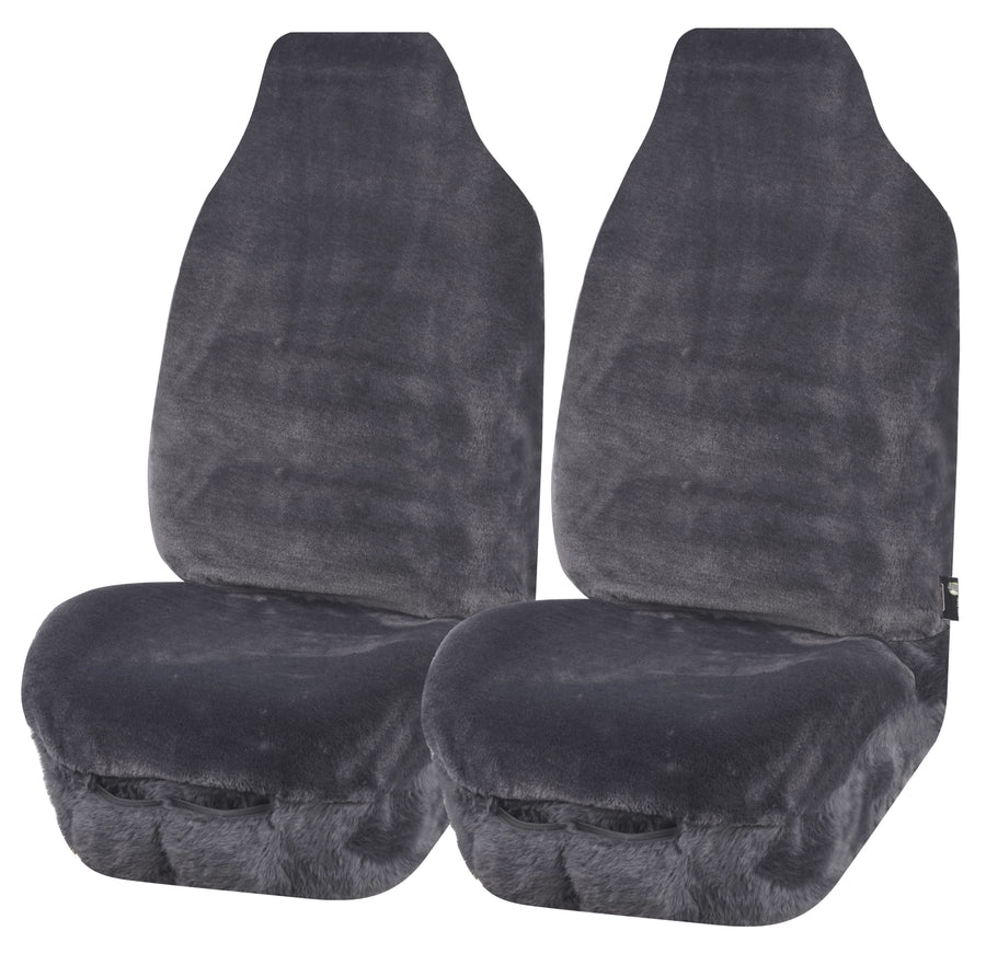 Universal Finesse Faux Fur Seat Covers - 20mm Thick, Soft Minky Fabric, Airbag Compatible - SuperSaverAU - view 1