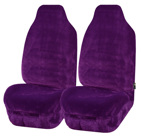 Universal Finesse Faux Fur Seat Covers - Universal Size, Soft Minky Fabric, Airbag Compatible - SuperSaverAU - view 1