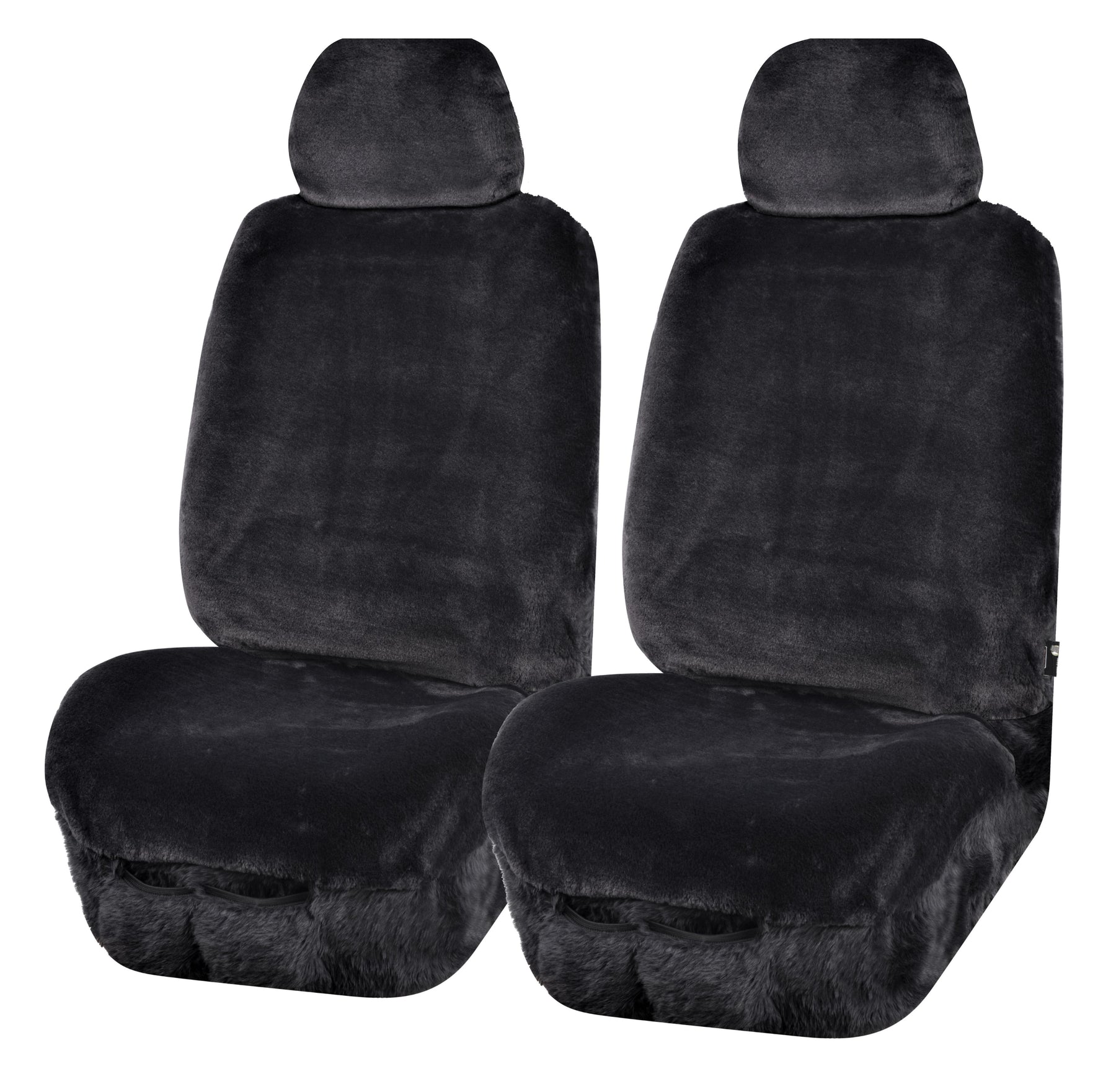 Universal Finesse Faux Fur Seat Covers - 20mm Thick, Soft Minky Fabric, Airbag Compatible - SuperSaverAU - view 1