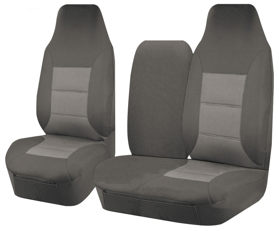 Premium Toyota HiAce TRH-KDH LWB Grey Premium Seat Covers 2005-2015