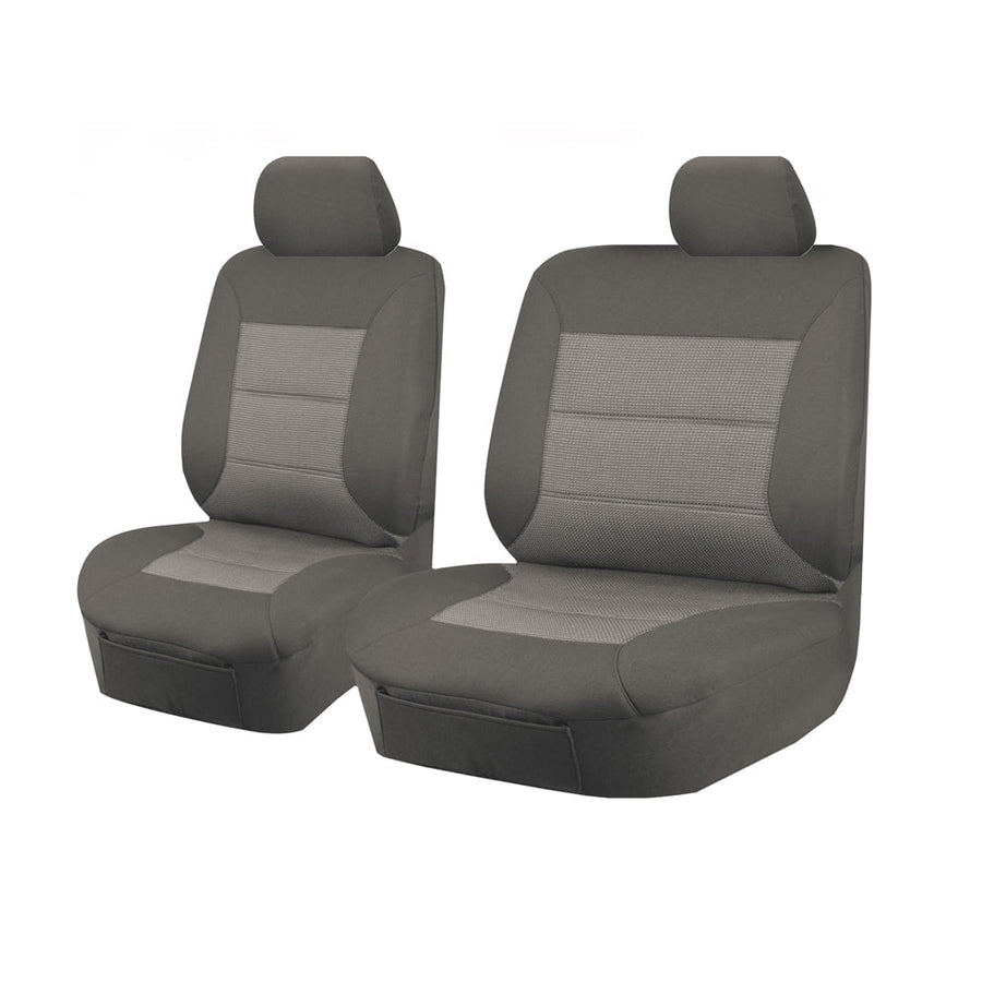 Premium Mazda BT-50 UP Single Cab Grey Jacquard Front Seat Covers 2011-2016