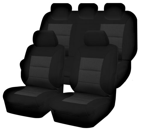 Premium Mazda BT-50 UP Dual Cab Black Jacquard Seat Covers 2011-2015