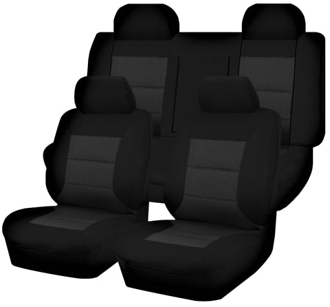 Premium Ford Falcon FG Sedan Black Jacquard Seat Covers 2008-2016