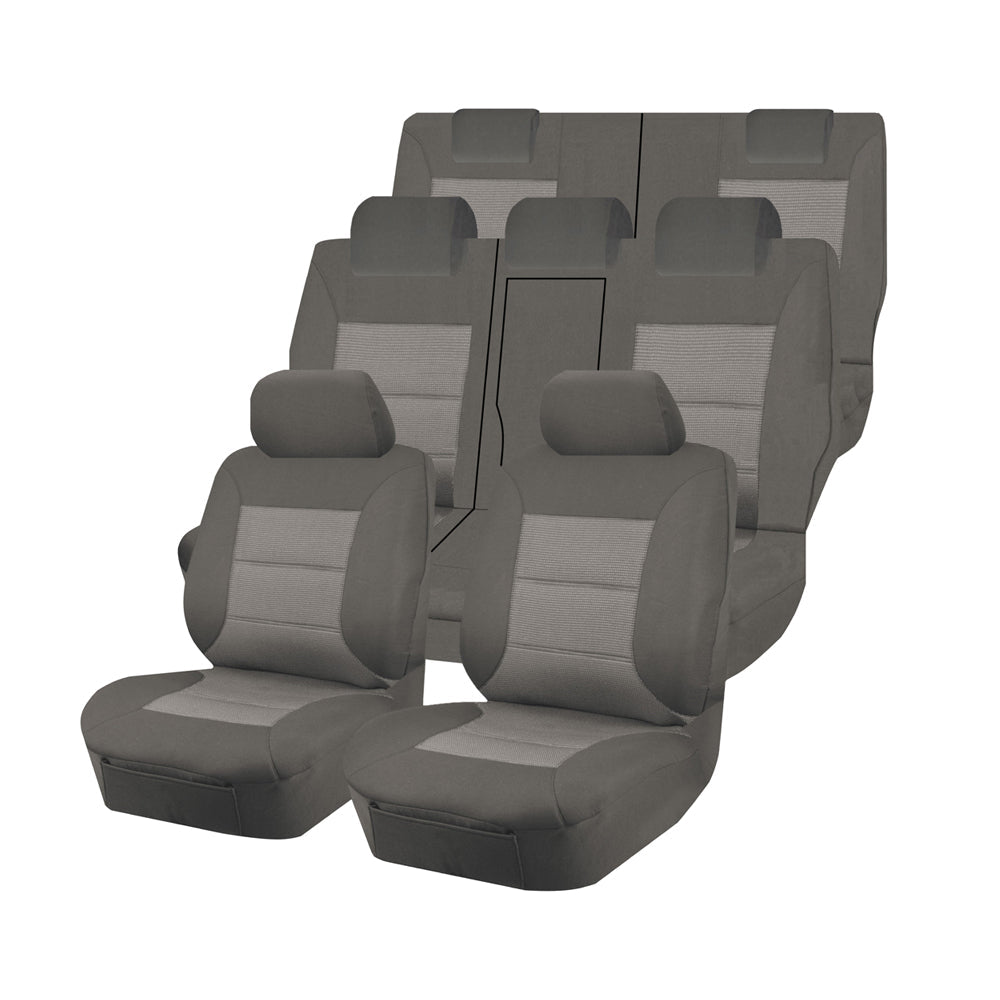 Premium Mitsubishi Outlander 7 Seater Grey Premium Seat Covers 2012-2021