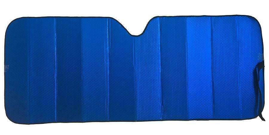 Premium Sun Shade - Protects Car Interior from UV & Heat - 147cm x 68.5cm - MATT BLUE