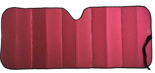 Premium Sun Shade 147cm x 68.5cm Matt Red - UV & Heat Protection, Tapered Edges