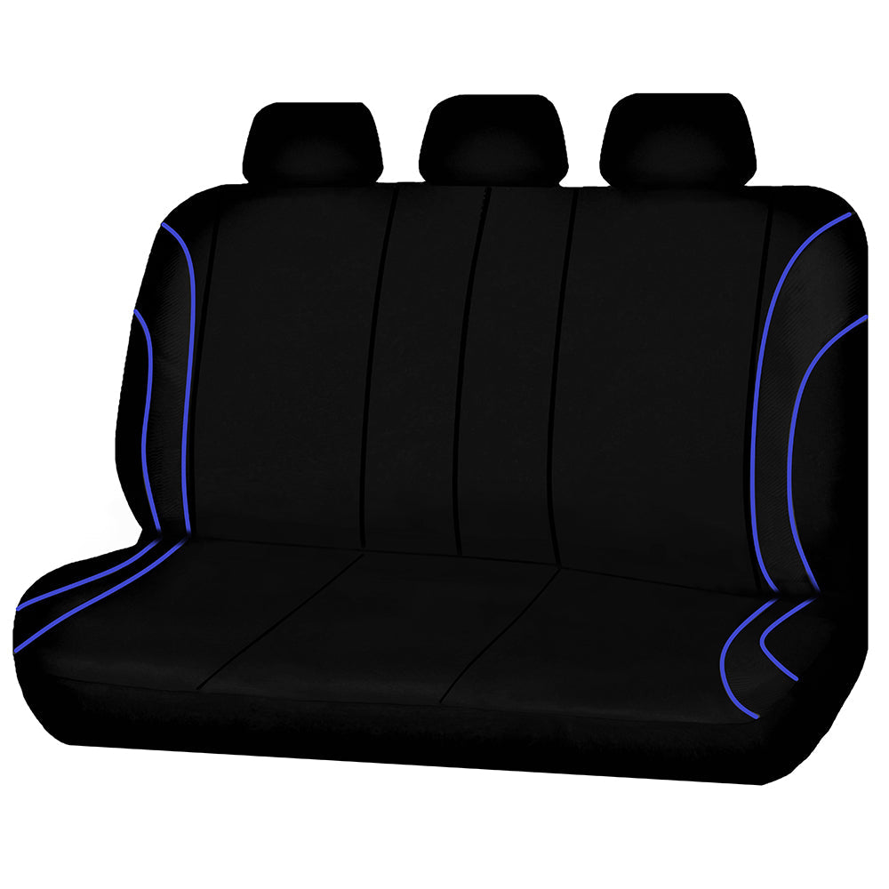 Premium Universal Strident Rear Seat Covers 06/08S with Blue Piping