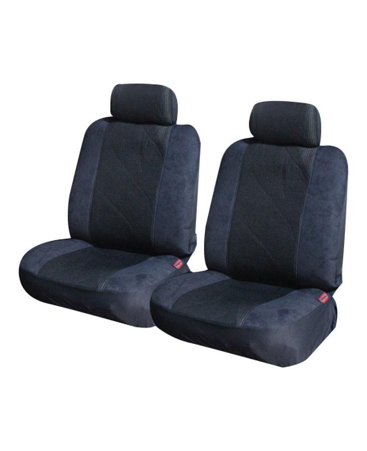 Premium Prestige Suede Universal Grey Front Seat Covers