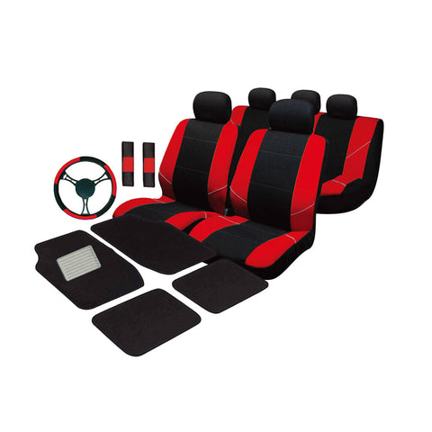 Premium Universal Ultimate Red Car Accessories Value Pack