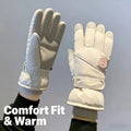 Women's Winter Thick Warm Gloves｜Windproof, Anti-Slip, Touchscreen, Suitable for Skiing, Cycling, and Electric Scooters(BLUE) - SuperSaverAU - view 3