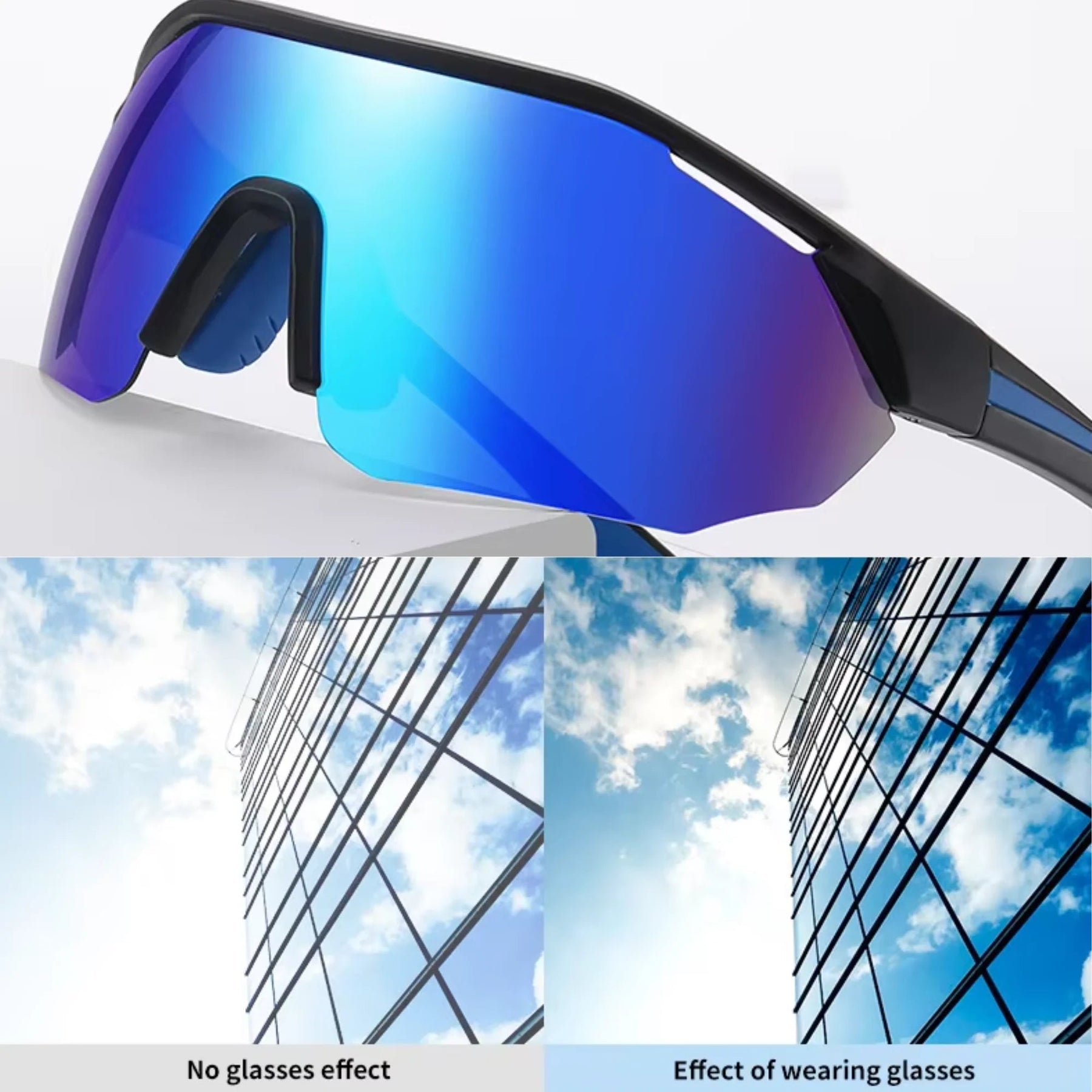 Sportiq ClarityX Sapphire Polarised UV400 Sport Sunglasses