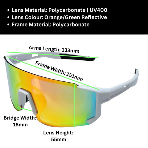 Sportiq Velocity Prism UV400 Performance Sunglasses with Case