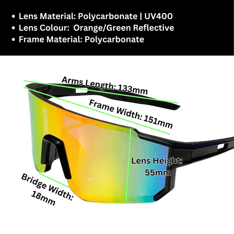 Sportiq Velocity Solar UV400 Performance Sunglasses with Case
