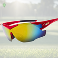 Sportiq OptiView Crimson Glow UV400 Sport Sunglasses with Red Lens