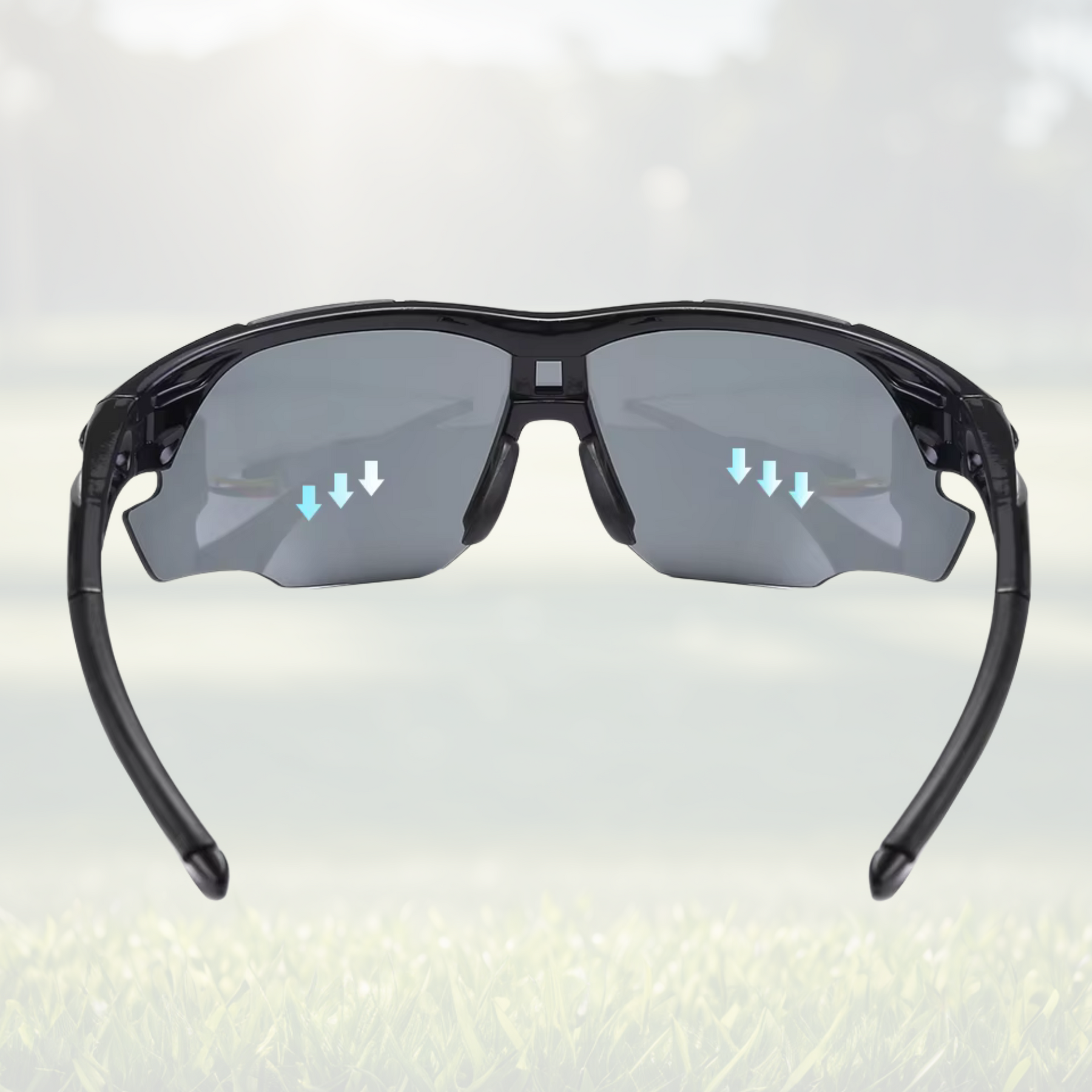 Sportiq OptiView Crimson Glow UV400 Sport Sunglasses with Red Lens