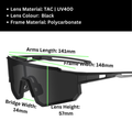 Sportiq Gamechanger Stealth Polarised Shield Sunglasses UV400