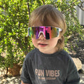 Sportiq JNR Berry Pink Kids UV400 Sport Sunglasses with Case