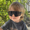 Sportiq JNR Jet Black Kids UV400 Sport Sunglasses with Case