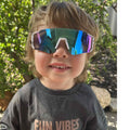 Sportiq JNR Snow Blue Kids UV400 Sport Sunglasses with Case