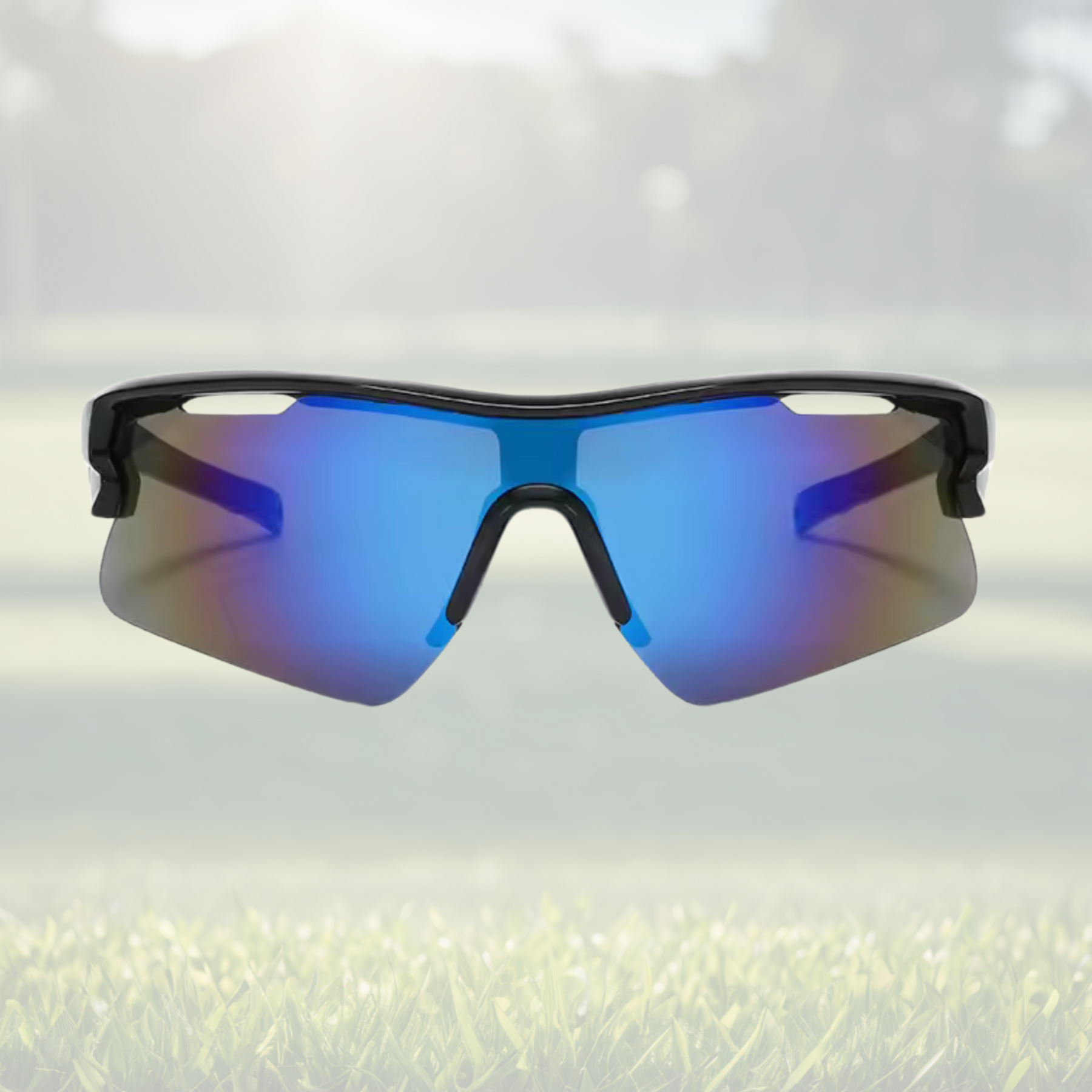 Sportiq Vector Tempest UV400 Sport Sunglasses with Blue Reflective Lens