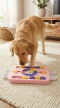 Interactive Dog Puzzle Toy – Slow Feeder & Treat Dispenser-Pink - SuperSaverAU - view 2