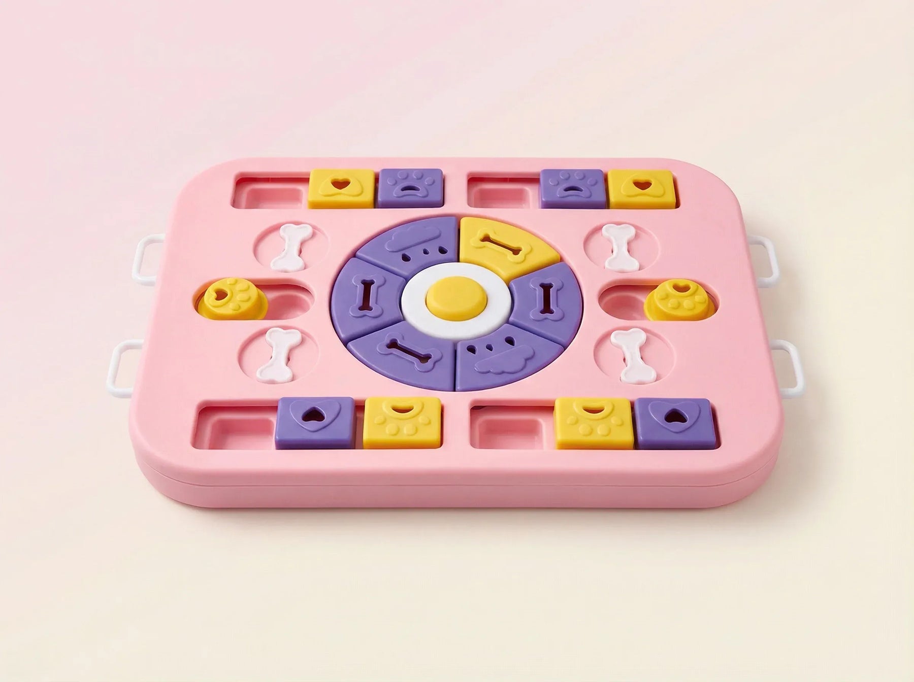 Interactive Dog Puzzle Toy – Slow Feeder & Treat Dispenser-Pink - SuperSaverAU - view 3