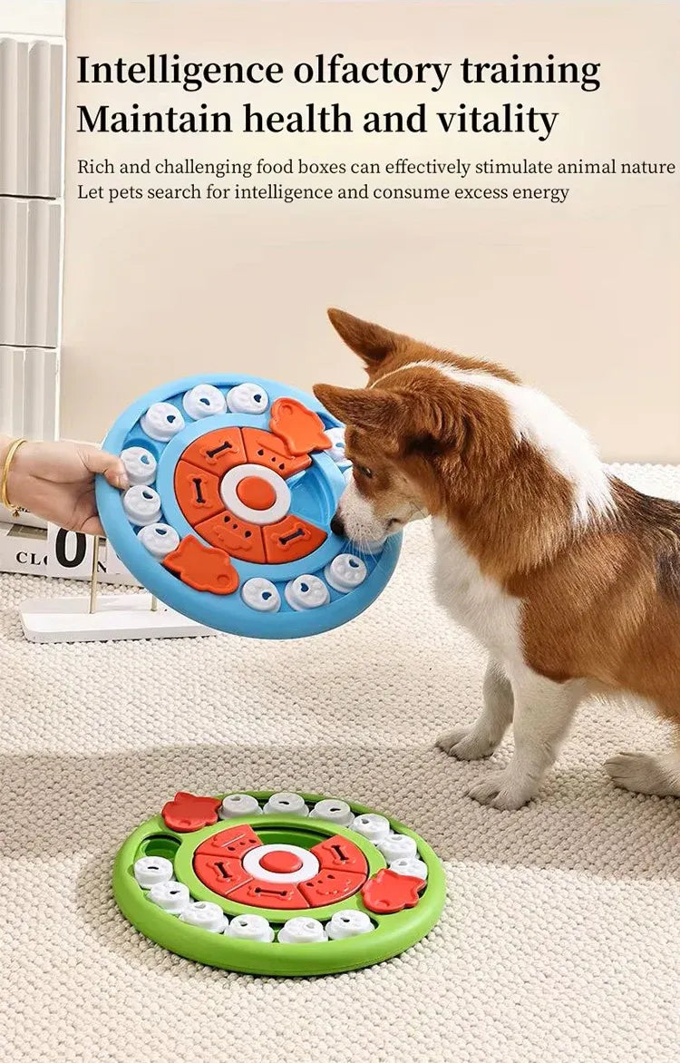 Pizza Puzzle Treat Toy for Dogs & Cats – Interactive Slow Feeder-Blue - SuperSaverAU - view 7