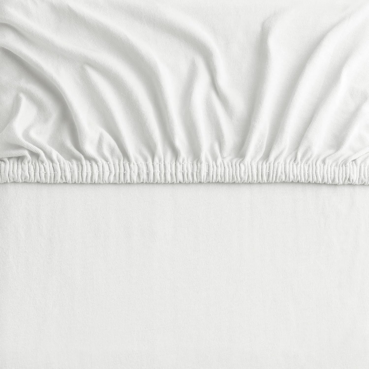 Hotel Quality 2 Piece White Microfiber Fitted Sheet Set - King Single