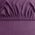 Hotel Quality 2 Piece Purple Microfiber Fitted Sheet Set - King Single