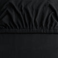 Hotel Quality 2 Piece Black Microfiber Fitted Sheet Set - Single