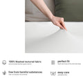 Hotel Quality 2 Piece White Microfiber Fitted Sheet Set - Super King