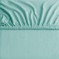 Hotel Quality 2 Piece Ice Blue Microfiber Fitted Sheet Set - Super King