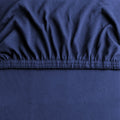 Hotel Quality 2 Piece Royal Blue Microfiber Fitted Sheet Set - Super King
