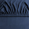 Hotel Quality 2 Piece Navy Microfiber Fitted Sheet Set - Super King