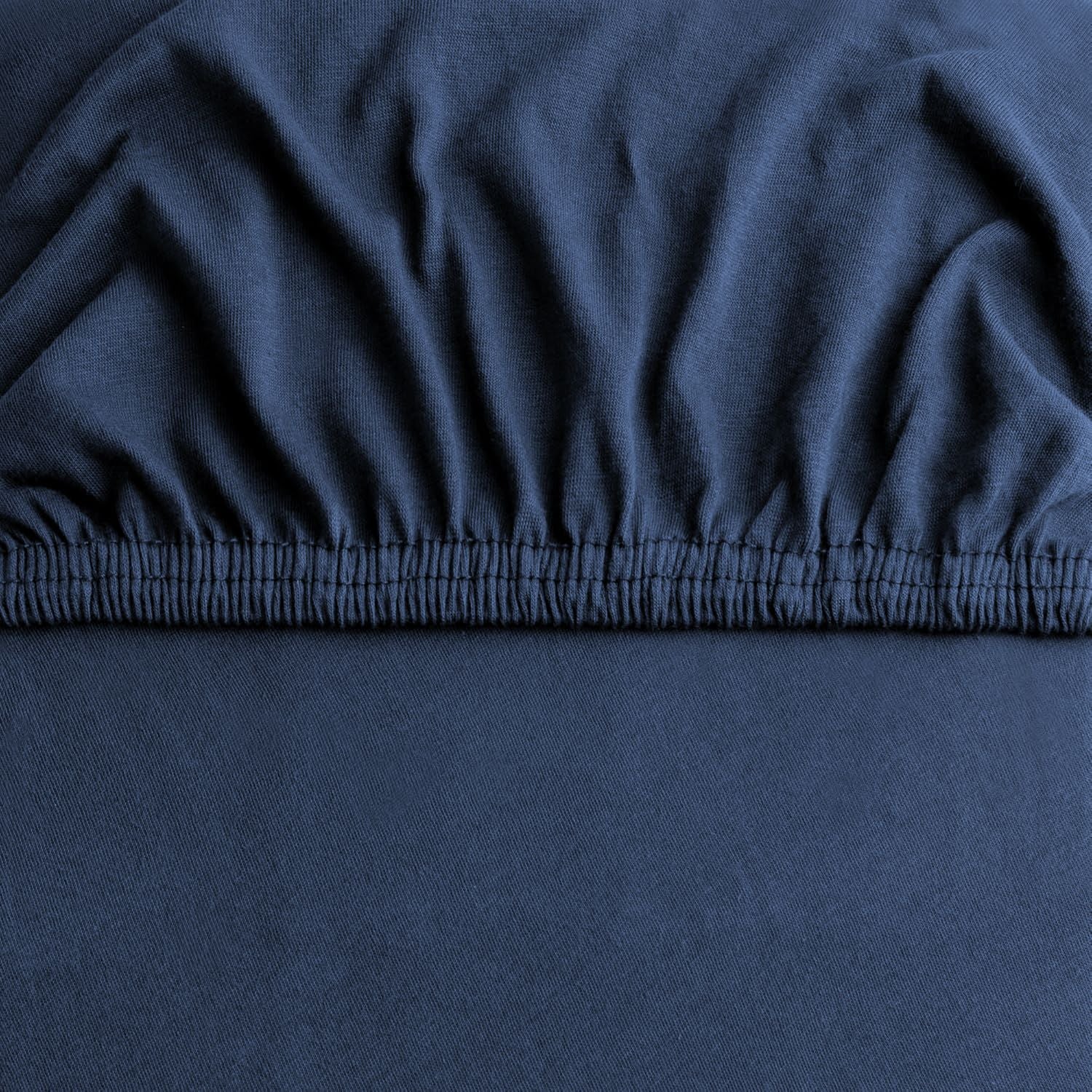 Hotel Quality 2 Piece Navy Microfiber Fitted Sheet Set - Super King