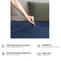 Hotel Quality 2 Piece Navy Microfiber Fitted Sheet Set - Super King