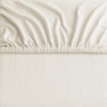 Hotel Quality 2 Piece Cream White Microfiber Fitted Sheet Set - Super King