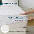 Premium King Electric Heated Mattress Pad Dual Control 9 Heat Settings