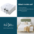 Premium Queen Electric Heated Mattress Pad Dual Control 9 Heat Settings