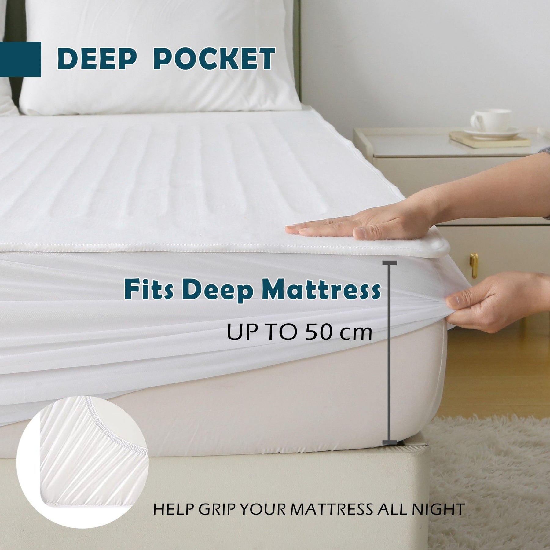Premium Super King Electric Heated Mattress Pad Dual Control 9 Heat Settings