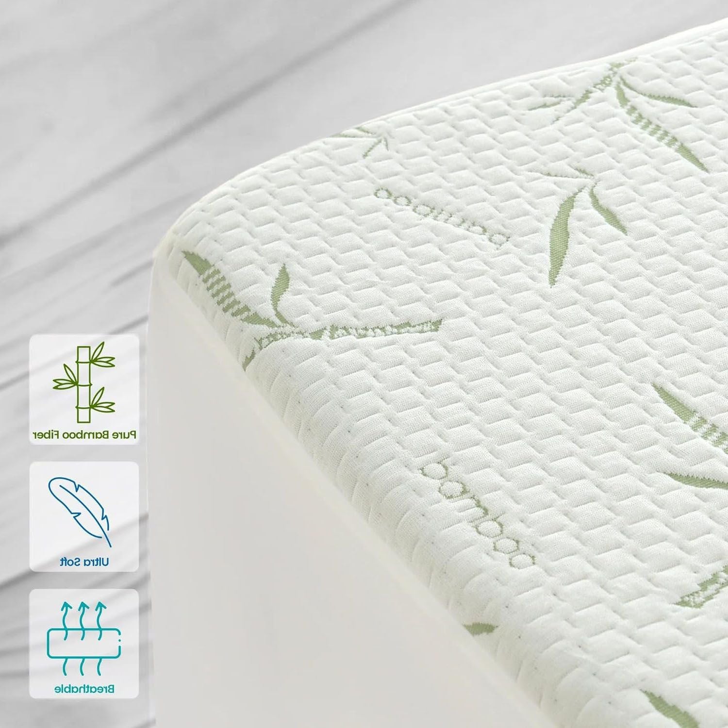 Premium Waterproof Mattress Protector – Single, 3D Air Fabric 40cm Deep Pocket