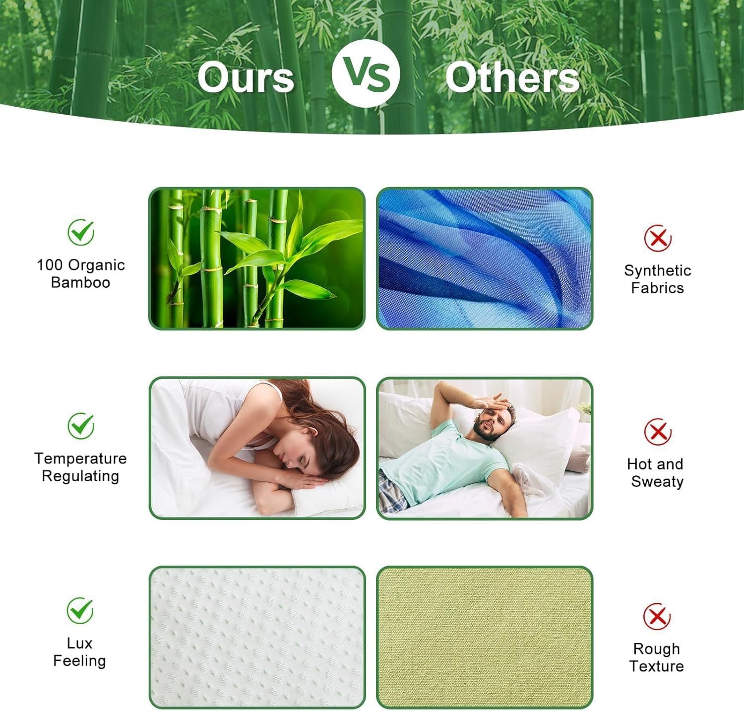 Premium Waterproof Bamboo Body Pillow Protector – Green 50 x 150cm, Zippered TPU Backing