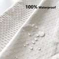 Premium Waterproof Bamboo Pillow Protectors – White 2 Pack 48 x 74cm, Zippered TPU Backing